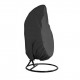 Patio Hanging Chair Cover Outdoor Egg Chair Cover Durable Waterproof Swing Chair Dust Cover Black, S Size 115 * 190cm