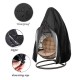 Patio Hanging Chair Cover Outdoor Egg Chair Cover Durable Waterproof Swing Chair Dust Cover Black, S Size 115 * 190cm