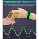 Smart Watch, Fitness Tracker, Smart Sports Bracelet, Body Temperature / PR Pulse Rate / SpO2 Blood Oxygen Sensor Saturation / Blood Pressure Monitoring, Step Calorie Counter Sleep Monitoring, IP67 Waterproof Smart Bracelet