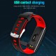 Smart Watch, Fitness Tracker, Smart Sports Bracelet, Body Temperature / PR Pulse Rate / SpO2 Blood Oxygen Sensor Saturation / Blood Pressure Monitoring, Step Calorie Counter Sleep Monitoring, IP67 Waterproof Smart Bracelet