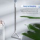 2 In 1 Broom Floor Squeegee Multi-Purpose Window Squeegee Long Handle Shower Squeegee Stainless Steel Glass Squeegee for Bathroom Window and Car Windshield Glass