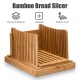 Bamboo Bread Slicer with Cutting Board Foldable Adjustable Bread Slicer For Homemade Bread Loaf Cakes