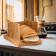 Bamboo Bread Slicer with Cutting Board Foldable Adjustable Bread Slicer For Homemade Bread Loaf Cakes