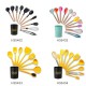 Silicone Kitchenware Set 8Pcs Kitchen Utensils Set Silica Gel Cooking Utensils Set Heat Resistant Kitchen Tools with Storage Barrel