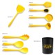 Silicone Kitchenware Set 8Pcs Kitchen Utensils Set Silica Gel Cooking Utensils Set Heat Resistant Kitchen Tools with Storage Barrel