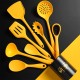 Silicone Kitchenware Set 8Pcs Kitchen Utensils Set Silica Gel Cooking Utensils Set Heat Resistant Kitchen Tools with Storage Barrel