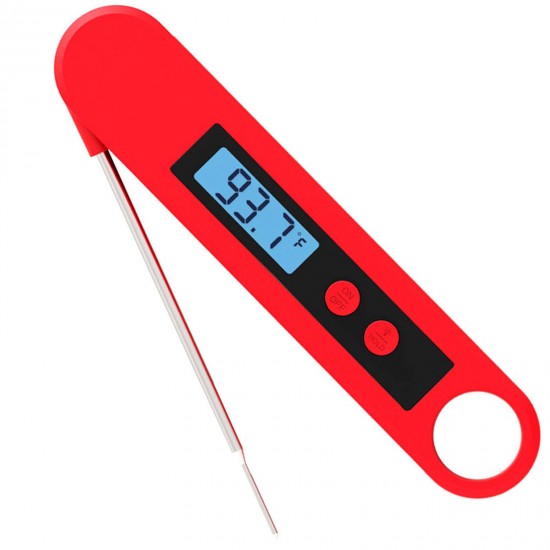 Meat Thermometer Food Thermometer Digital Instant Read Thermometer LCD Display with Backlight Waterproof Thermometer for Kitchen BBQ Grill Milk Water