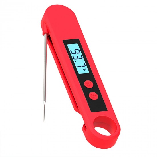 Meat Thermometer Food Thermometer Digital Instant Read Thermometer LCD Display with Backlight Waterproof Thermometer for Kitchen BBQ Grill Milk Water