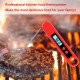 Meat Thermometer Food Thermometer Digital Instant Read Thermometer LCD Display with Backlight Waterproof Thermometer for Kitchen BBQ Grill Milk Water