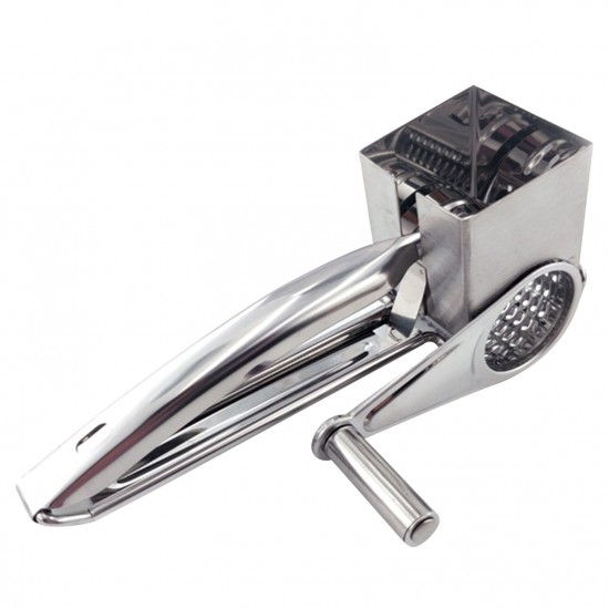 Manual Rotary Cheese Grater Stainless Steel Handheld Rotary Slicer Shredding Grinder for Grating Hard Cheese Chocolate Nuts Party Dessert Restaurant Kitchen Gadgets