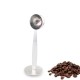 2 IN 1 Stainless Steel Coffee Measuring Scoop Tamper Espresso Coffee Bean Hammer Spoon Coffee & Tea Tools Measuring Tamping Scoop for Cafe Shop Home Kitchen Office