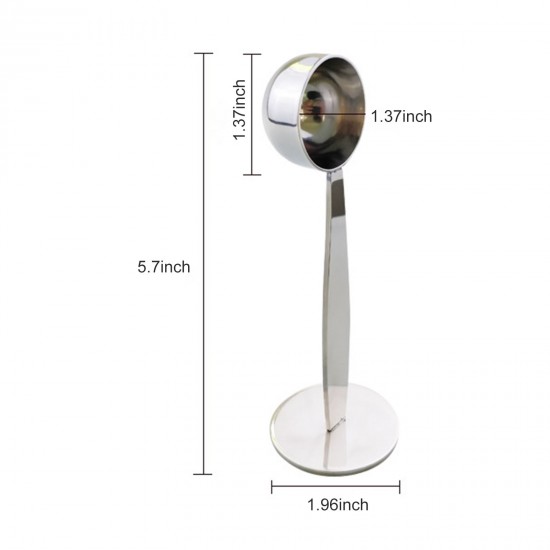 2 IN 1 Stainless Steel Coffee Measuring Scoop Tamper Espresso Coffee Bean Hammer Spoon Coffee & Tea Tools Measuring Tamping Scoop for Cafe Shop Home Kitchen Office