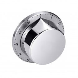 Kitchen Timer Stainless Steel Cooking Timer Clock with Alarm Magnetic Countdown Reminder Mechanical Manual Timers 60 Minutes Timing No Batteries Required