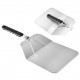 Stainless Steel Pizza Peel with Foldable Handle Pizza Spatula for Oven Pizza Paddle for Baking Homemade Pizza Bread