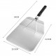 Stainless Steel Pizza Peel with Foldable Handle Pizza Spatula for Oven Pizza Paddle for Baking Homemade Pizza Bread