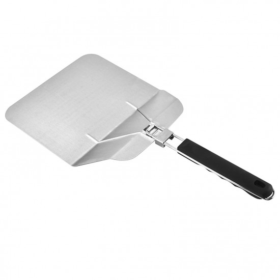 Stainless Steel Pizza Peel with Foldable Handle Pizza Spatula for Oven Pizza Paddle for Baking Homemade Pizza Bread