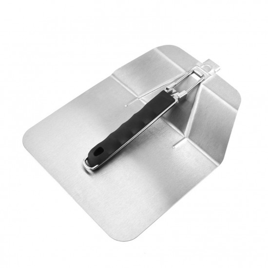 Stainless Steel Pizza Peel with Foldable Handle Pizza Spatula for Oven Pizza Paddle for Baking Homemade Pizza Bread