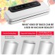 Vacuum Sealer Machine Compact Food Sealer Automatic Food Food Preservation Machine Dry & Wet Food Modes 10 Vacuum Bags