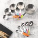 5PC Measuring Spoons Set for Dry and Liquid Ingredients Cooking Baking Utensils Stainless Steel Heat-Resistant Cookware Set Kitchen Gadgets