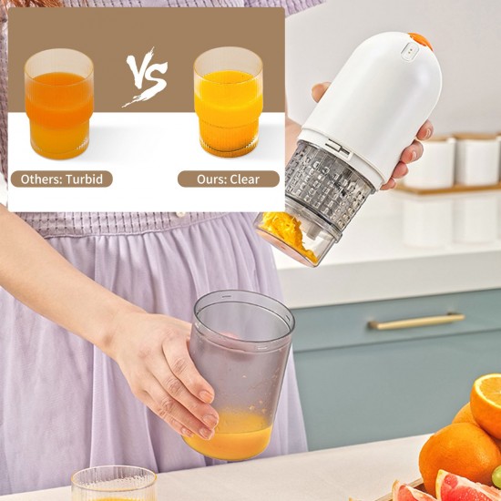 180mL Portable Juicer Compact Slow Juicer USB Masticating Juicer for Fruit Vegetable Juicer Extractor Press Juicer Portable Small Juicer for Outdoor Travel Office Home Baby Food