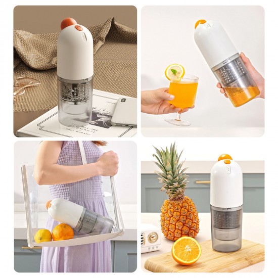 180mL Portable Juicer Compact Slow Juicer USB Masticating Juicer for Fruit Vegetable Juicer Extractor Press Juicer Portable Small Juicer for Outdoor Travel Office Home Baby Food