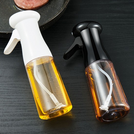 Plastic Oil Sprayer 200ml Oil Dispenser with Brushes Portable Refillable Spray Bottle for Vinegar Cooking Wine Soy Sauce Cooking Baking Grilling