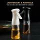 Plastic Oil Sprayer 200ml Oil Dispenser with Brushes Portable Refillable Spray Bottle for Vinegar Cooking Wine Soy Sauce Cooking Baking Grilling