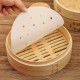 50 pcs Non-stick steamer paper disposable small steamed bun oil paper round steamed Non-stick Mini Steam Paper for Steamed  3.55 inch