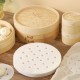 50 pcs Non-stick steamer paper disposable small steamed bun oil paper round steamed Non-stick Mini Steam Paper for Steamed  3.55 inch