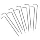 6pcs/10pcs Titanium Tent Pegs Titanium Tent Nails Outdoor Camping Tent Stakes Bend Hook