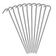 6pcs/10pcs Titanium Tent Pegs Titanium Tent Nails Outdoor Camping Tent Stakes Bend Hook