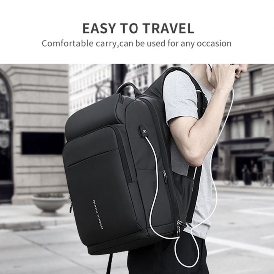 MARK RYDEN Large Capacity Anti-Thief Multifunctional Business Laptop Bag Waterproof USB Charging Outdoor Men Backpack With 2 Custom Parcel