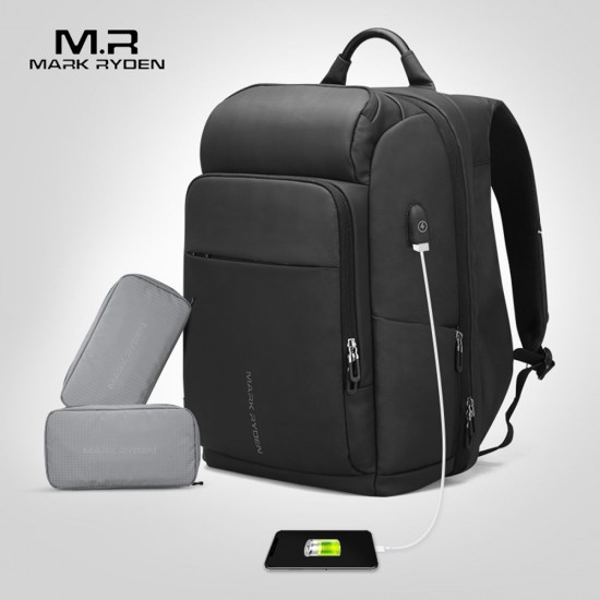 MARK RYDEN Large Capacity Anti-Thief Multifunctional Business Laptop Bag Waterproof USB Charging Outdoor Men Backpack With 2 Custom Parcel