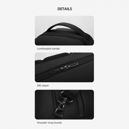 Mark Ryden Portable Fashion Business Leisure Anti-Theft Waterproof USB Charge Large Capacity Men Single-Shoulder Bag