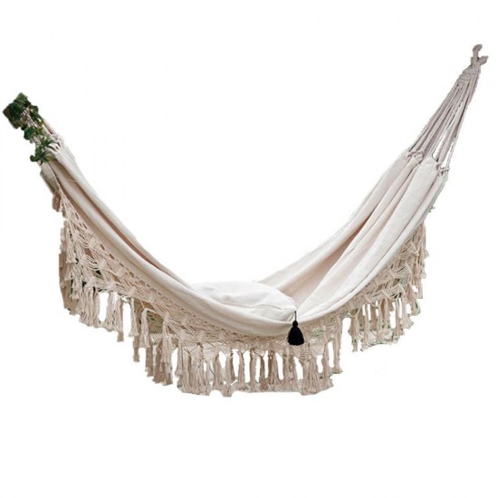 Large Brazilian Macrame Fringe 2 Person Double Deluxe Hammock Swing Net Chair indoor hanging chair hammock swings