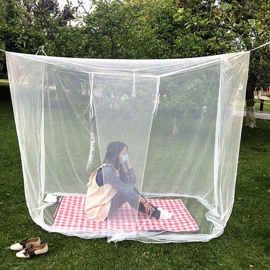 White Camping Mosquito Net Outdoor Anti-mosquito Insect Mesh Tent Net