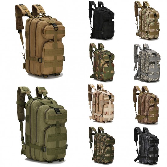 Outdoor Backpack Mountain Hiking Daypack Camouflage Large Capacity Multi Pockets Webbings Rucksacks