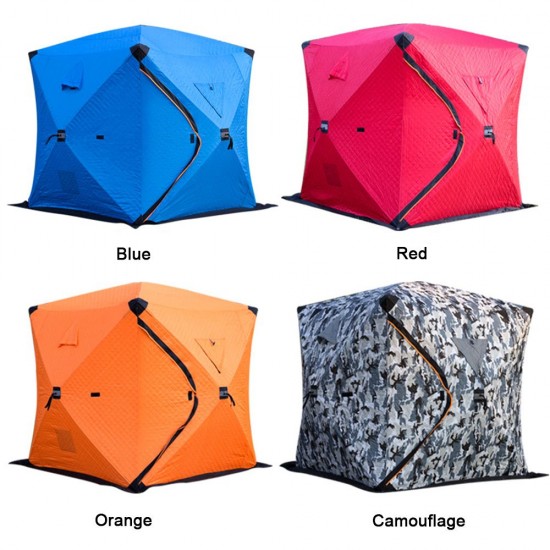 Portable Ice Fishing Shelter Easy Set-up Winter Fishing Tent Ice Fishing Tent  Waterproof &  Windproof