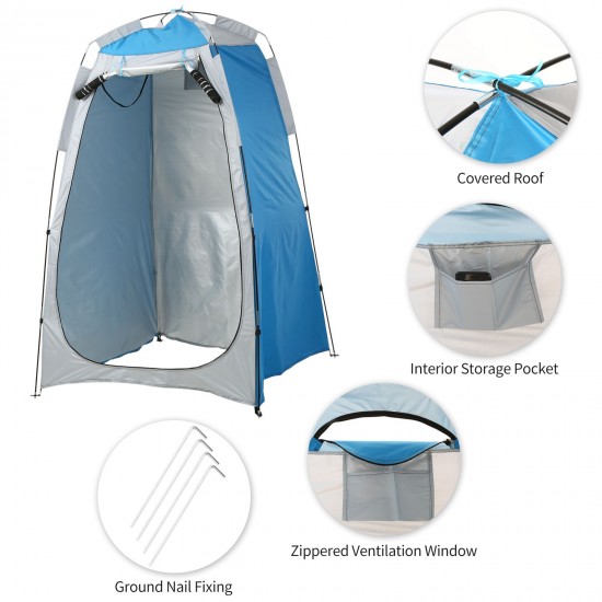 Privacy Shelter Tent Portable Outdoor Camping Beach Shower Toilet Changing Tent Sun Rain Shelter with Window