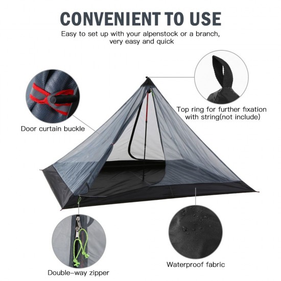 Outdoor Camping Tent Ultralight Mesh Tent Insect Repellent Net Tent Guard 1 Person Portable Foldable Camping Tent