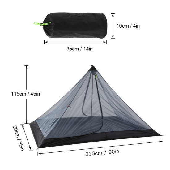 Outdoor Camping Tent Ultralight Mesh Tent Insect Repellent Net Tent Guard 1 Person Portable Foldable Camping Tent