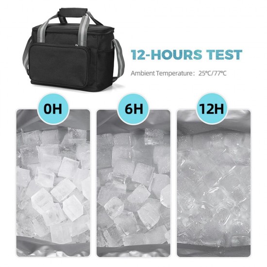 15L Cooler Bag Portable Insulated Cooler Bag for Travel Hiking Beach Picnic BBQ Party