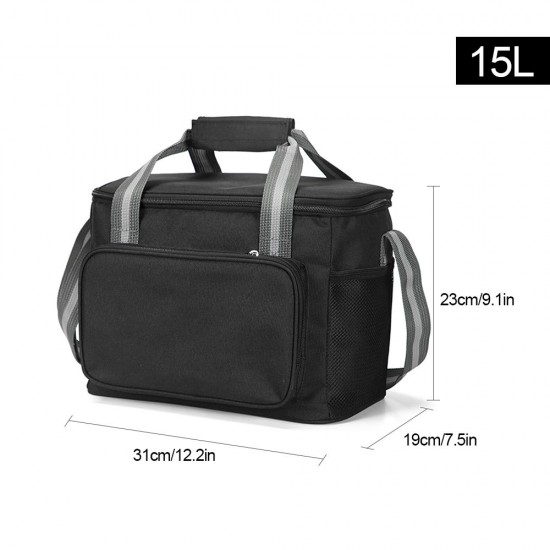 15L Cooler Bag Portable Insulated Cooler Bag for Travel Hiking Beach Picnic BBQ Party