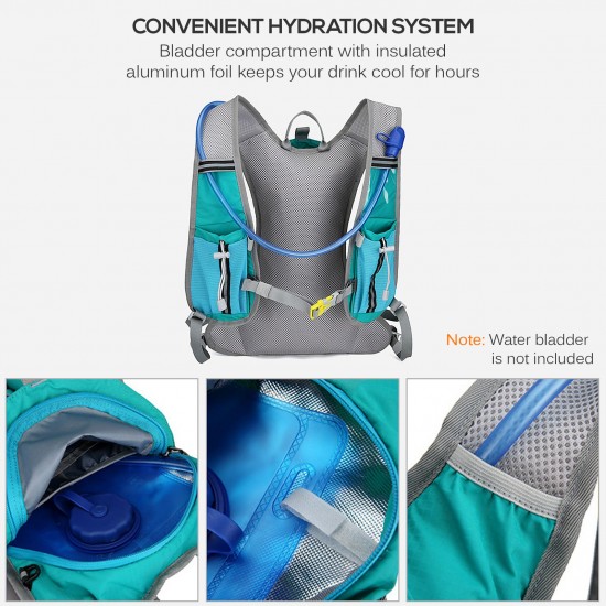 10L Insulated Hydration Backpack Vest Pack Cooler Bag for Running Cycling Camping Hiking Marathon