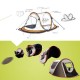 Outdoor Full-Automatic Instant Unfold Rain-Proof Tent Family Multi-Functional Portable Dampproof Camping Tent Suit