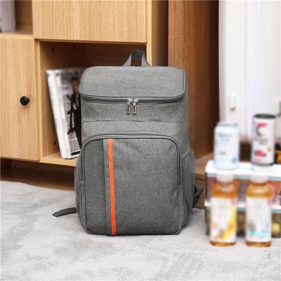 18L Large Capacity Leak Proof Lunch Backpack Thermal Large Picnic Cool and Warm Insulated Bag Outdoor Food and Beverage Storage Shoulder Bag