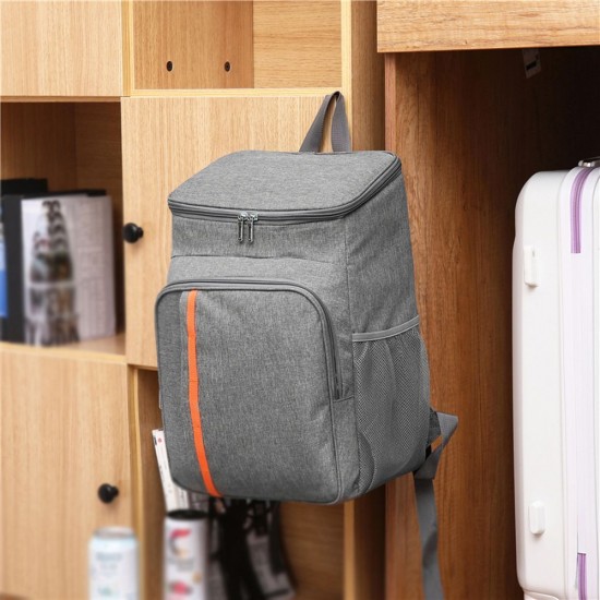 18L Large Capacity Leak Proof Lunch Backpack Thermal Large Picnic Cool and Warm Insulated Bag Outdoor Food and Beverage Storage Shoulder Bag