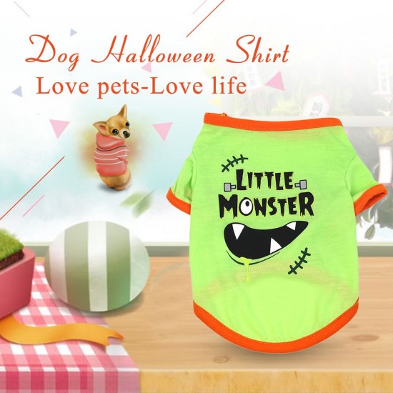 Dog Halloween Shirt Pet T Shirt Dog Little Devil Pet Clothes Pet Halloween Clothes Halloween Costume Dog Shirts