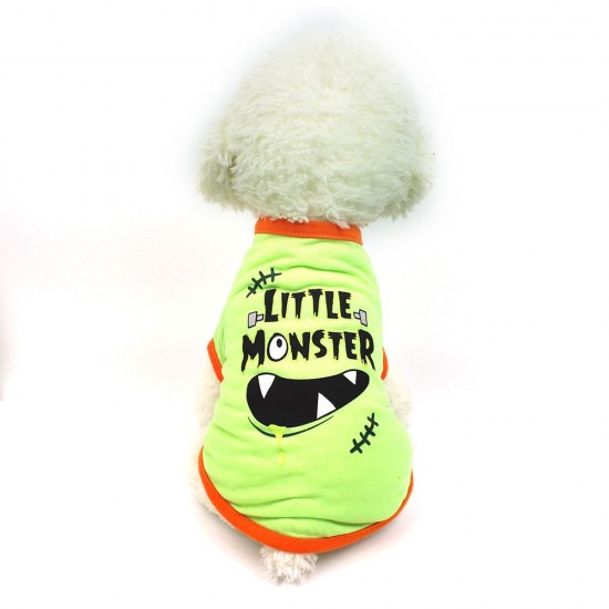 Dog Halloween Shirt Pet T Shirt Dog Little Devil Pet Clothes Pet Halloween Clothes Halloween Costume Dog Shirts