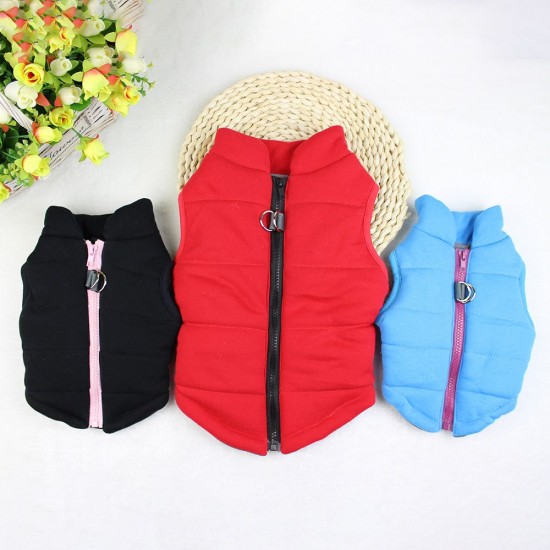 Dog Autumn&winter Cotton Vest Pet Coat Dog Jacket Winter Dog Pet Jacket Vest Warm Pet Outfit Clothes Cozy Design Puppy Warm Vest